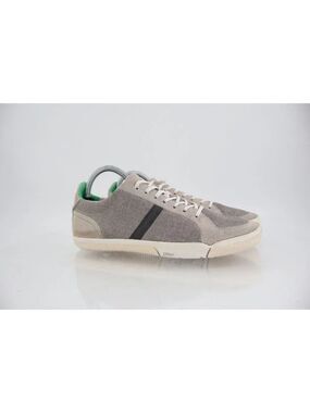 Plae Men's Prospect Sneaker Size 8 Beige Grey Fabric Lace Up Athletic Shoes